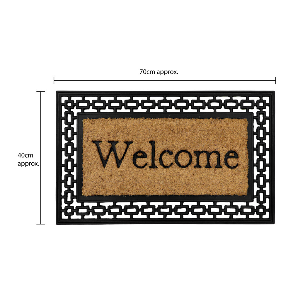 JVL Mila Rubber Tuffscrape Doormat 45 x 75cm Image 9