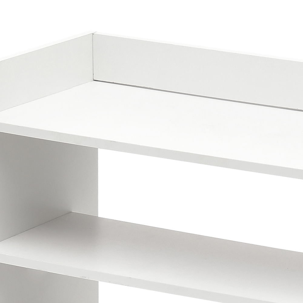 H&O Direct 6 Shelf White Shoe Rack Image 4