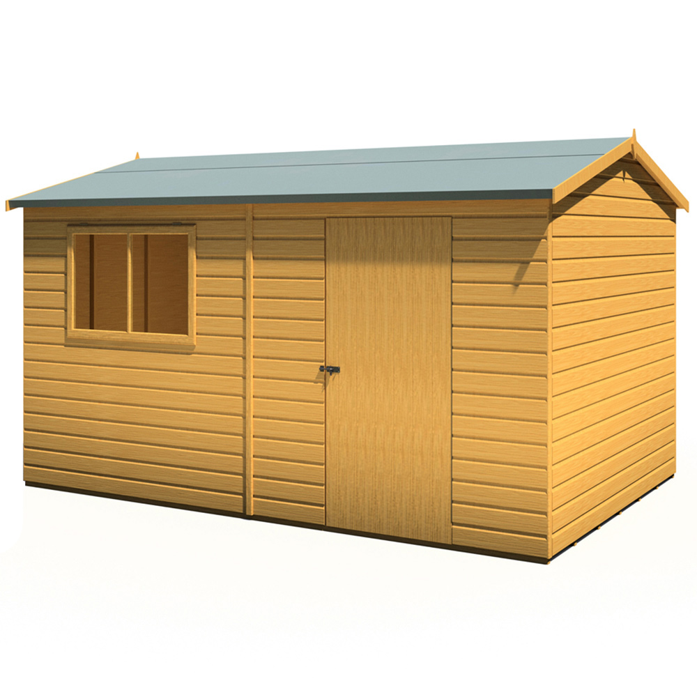 Shire Lewis 12 x 8ft Style C Reverse Apex Shed Image 1