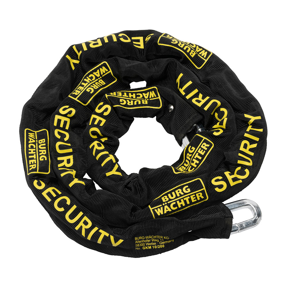 Burg-Wachter 1m Sold Secure Chain, Lock and Ground Anchor Kit Bike Lock Image 2