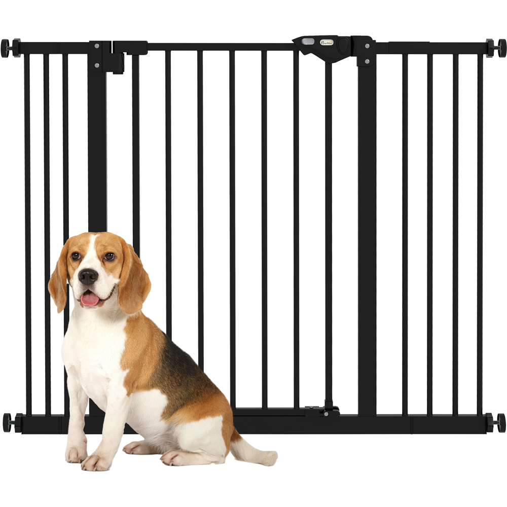 PawHut Black 74-100cm Pet Safety Gate Image 3