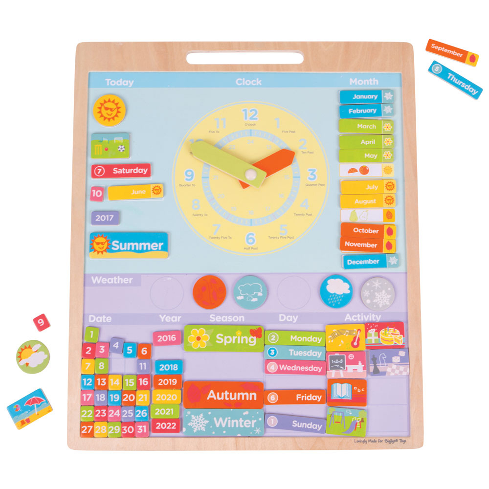 Bigjigs Toys Kids Magnetic Weather Board Image 1