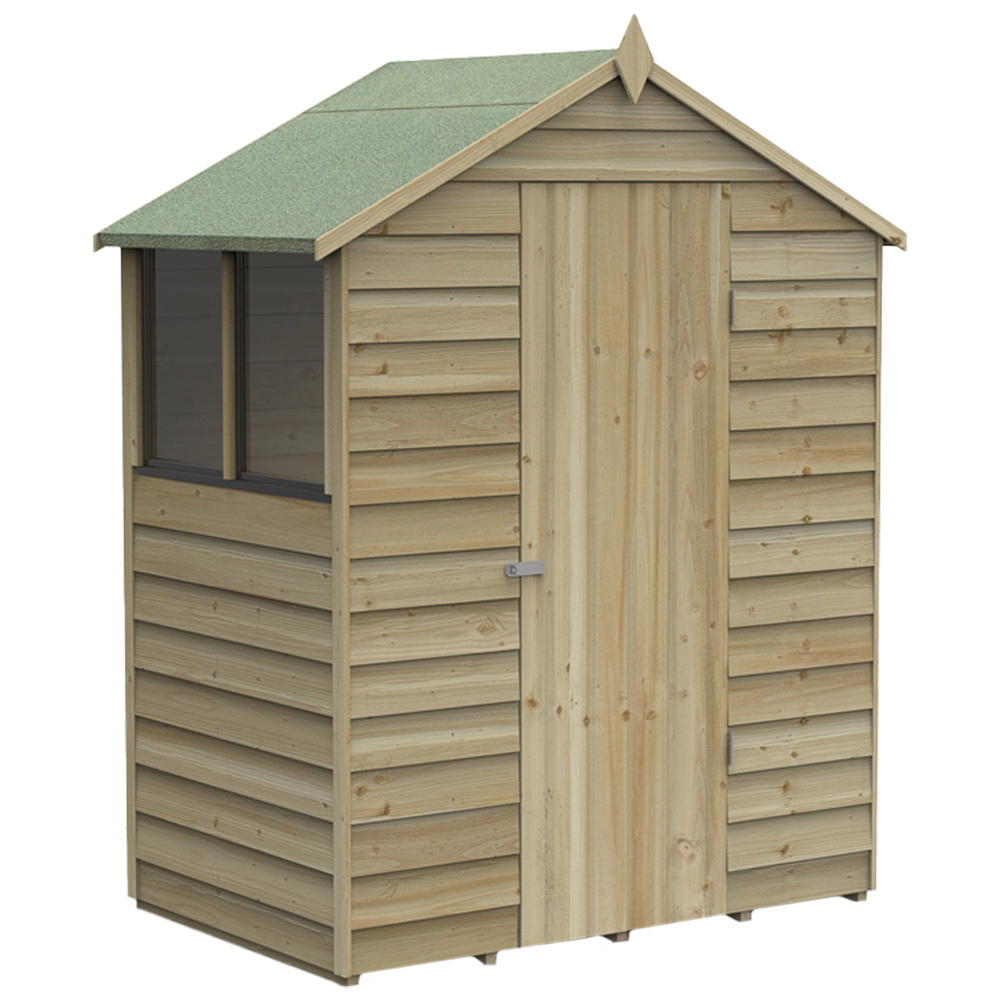 Forest Garden 5 x 3ft Overlap Apex Garden Shed Wooden Garden Shed Image