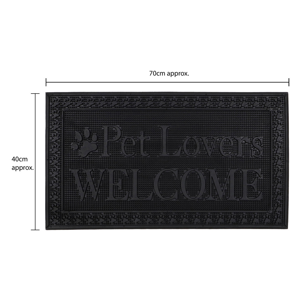 JVL Fauna Lovers Rubber Scraper Doormat 40 x 70cm Image 9