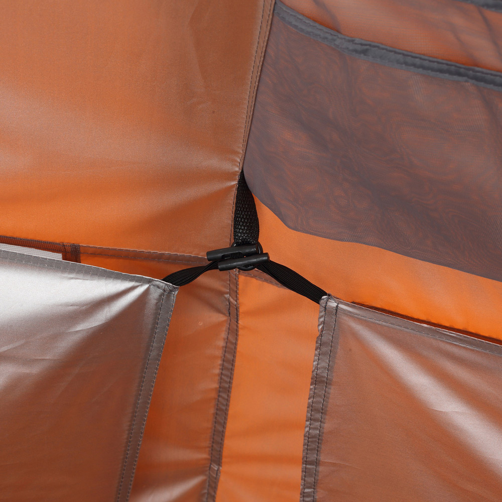 Outsunny Orange 3-Man Easy Set-Up Tent Image 3