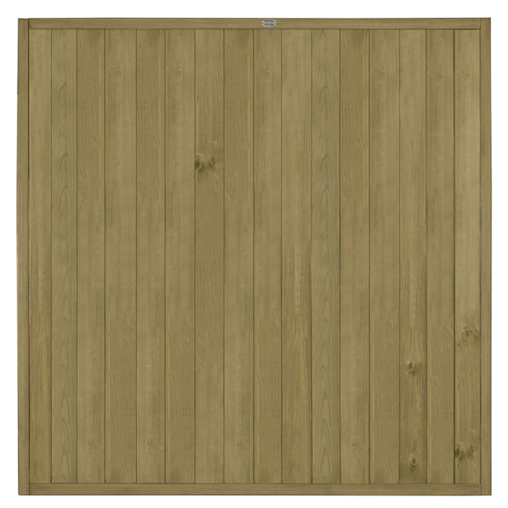 Forest Garden 6 x 6ft Vertical Tongue and Groove Fence Panel Image 3