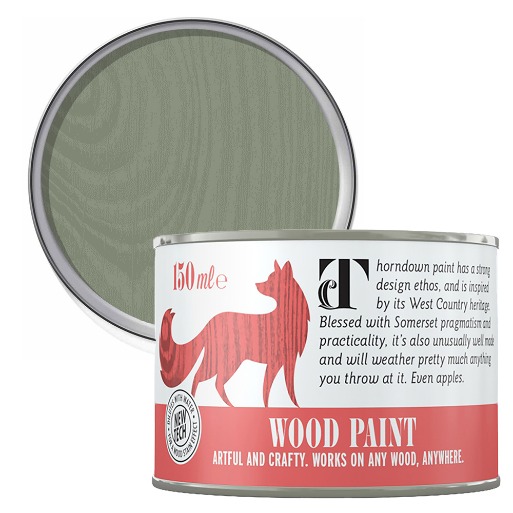 Thorndown Old Sage Green Satin Wood Paint 150ml Image 1