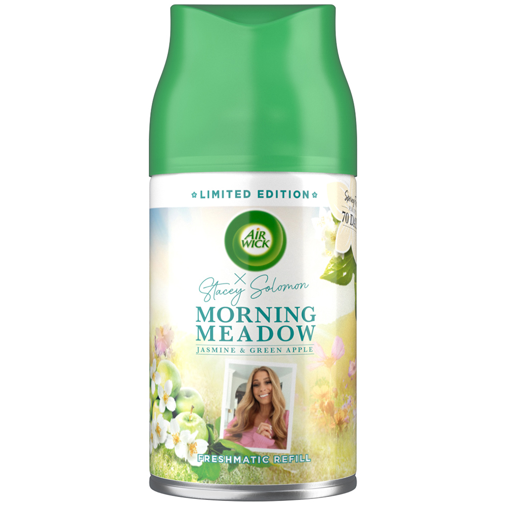 Air Wick x Stacey Solomon Morning Meadow Freshmatic Single Refill 250ml Image 1