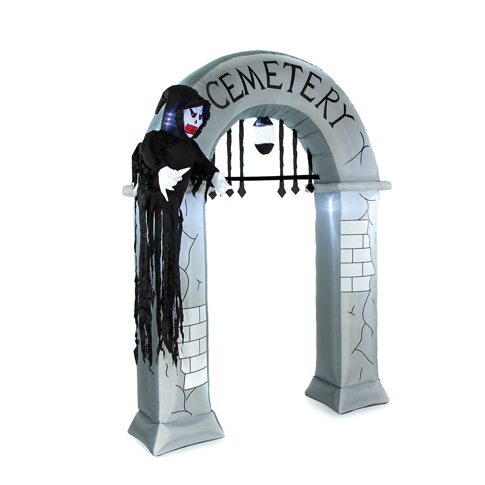 Premier Halloween Arch Light Up Inflatable 2.4m Image 1