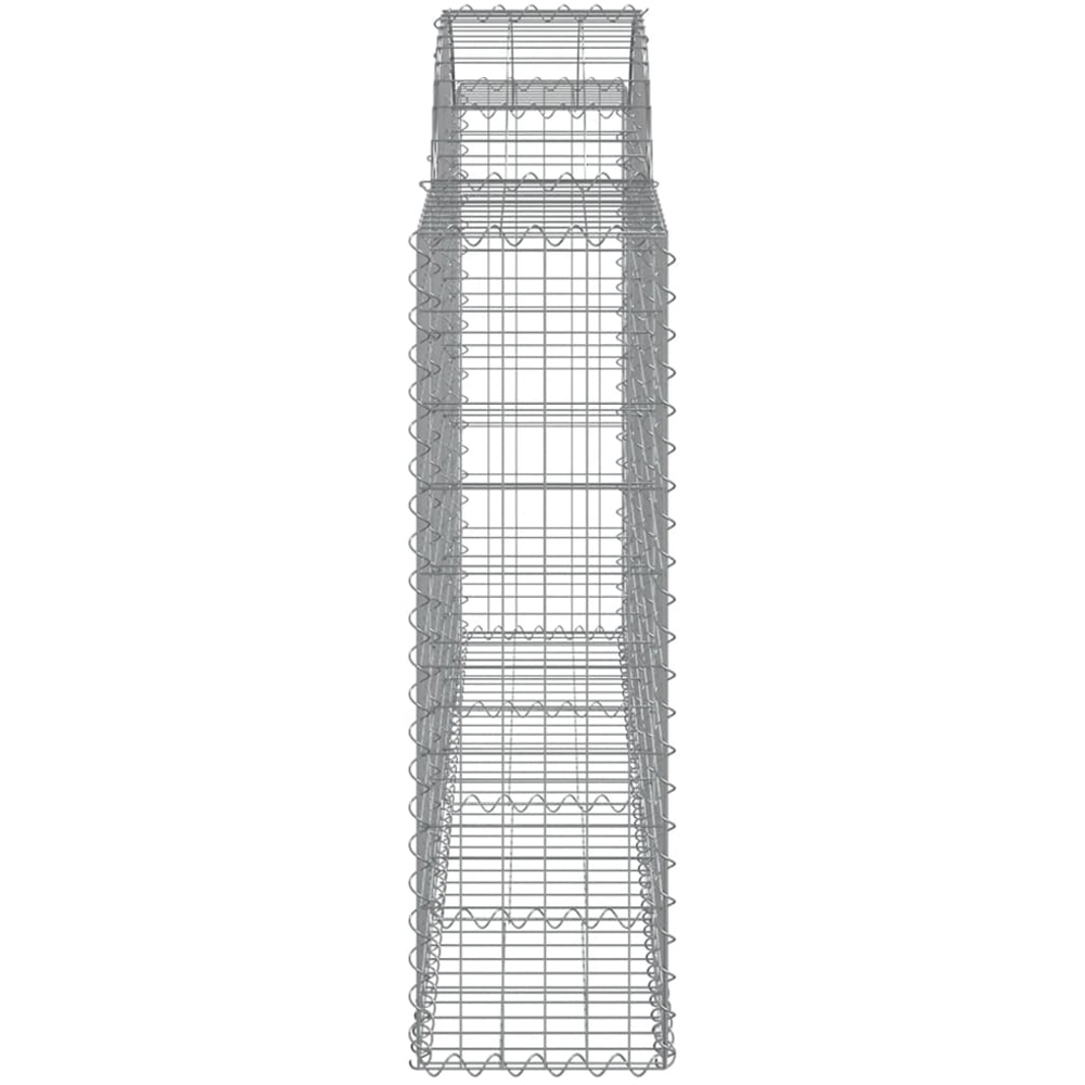vidaXL Silver Galvanised Iron Gabion Basket 200 x 30 x 100/120cm 14 Pack Image 3