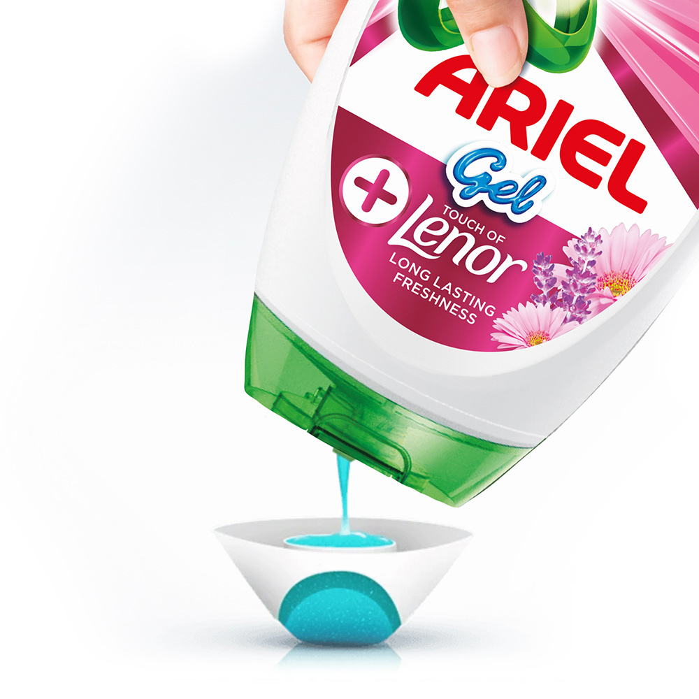 Ariel Lenor Washing Liquid Laundry Detergent Gel 27 Washes 945ml Image 4