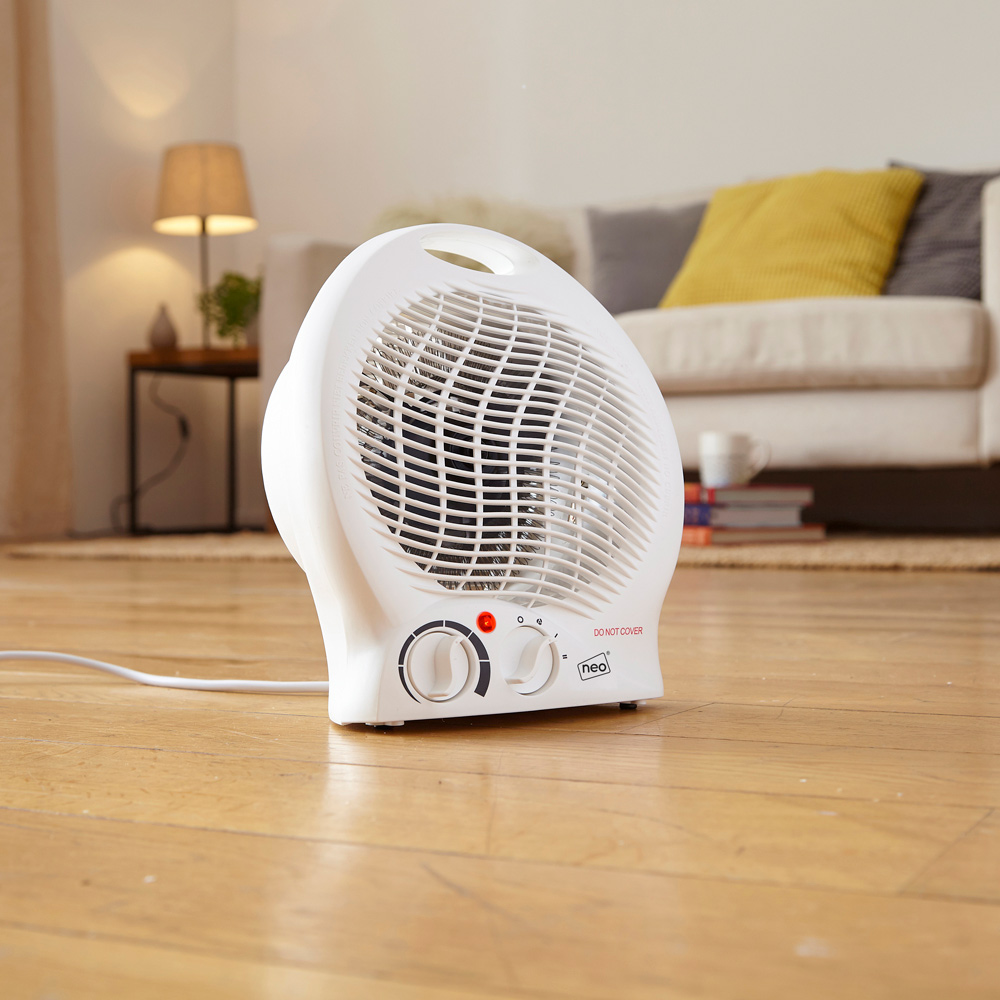 Neo White Portable Fan Heater 2000W Image 4