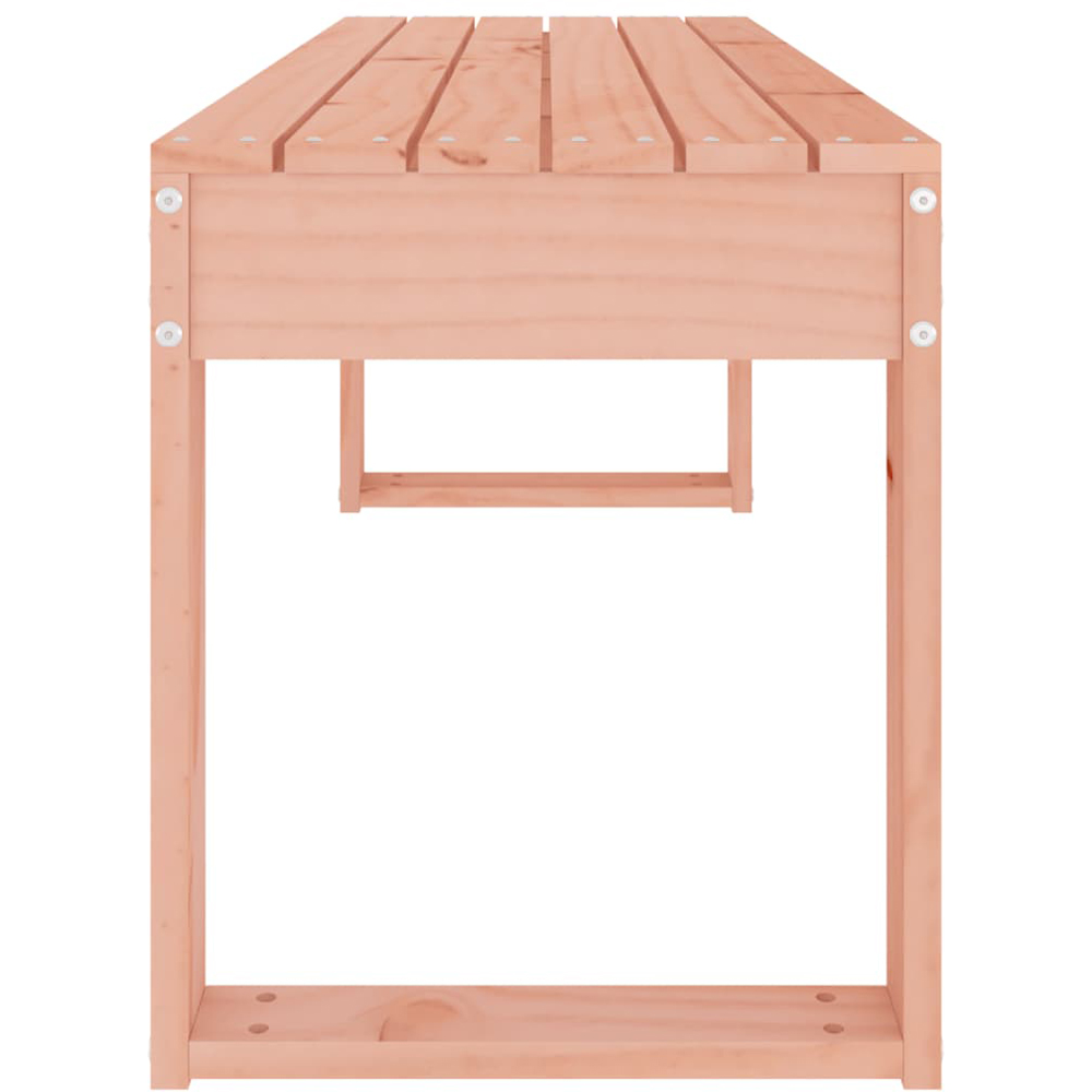 vidaXL Natural Solid Douglas Wood Slatted Garden Bench 110 x 38 x 45cm Image 5