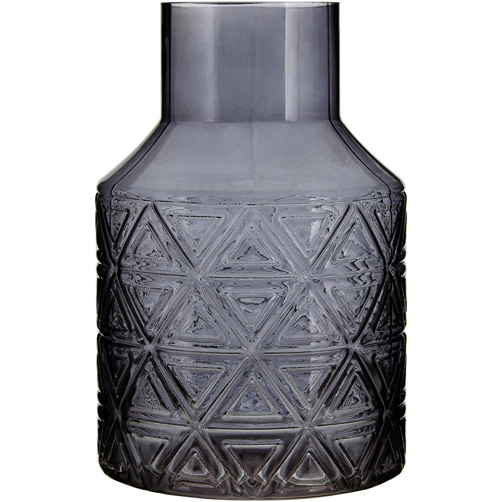 Premier Housewares Dakota Dark Grey Glass Vase Image 1
