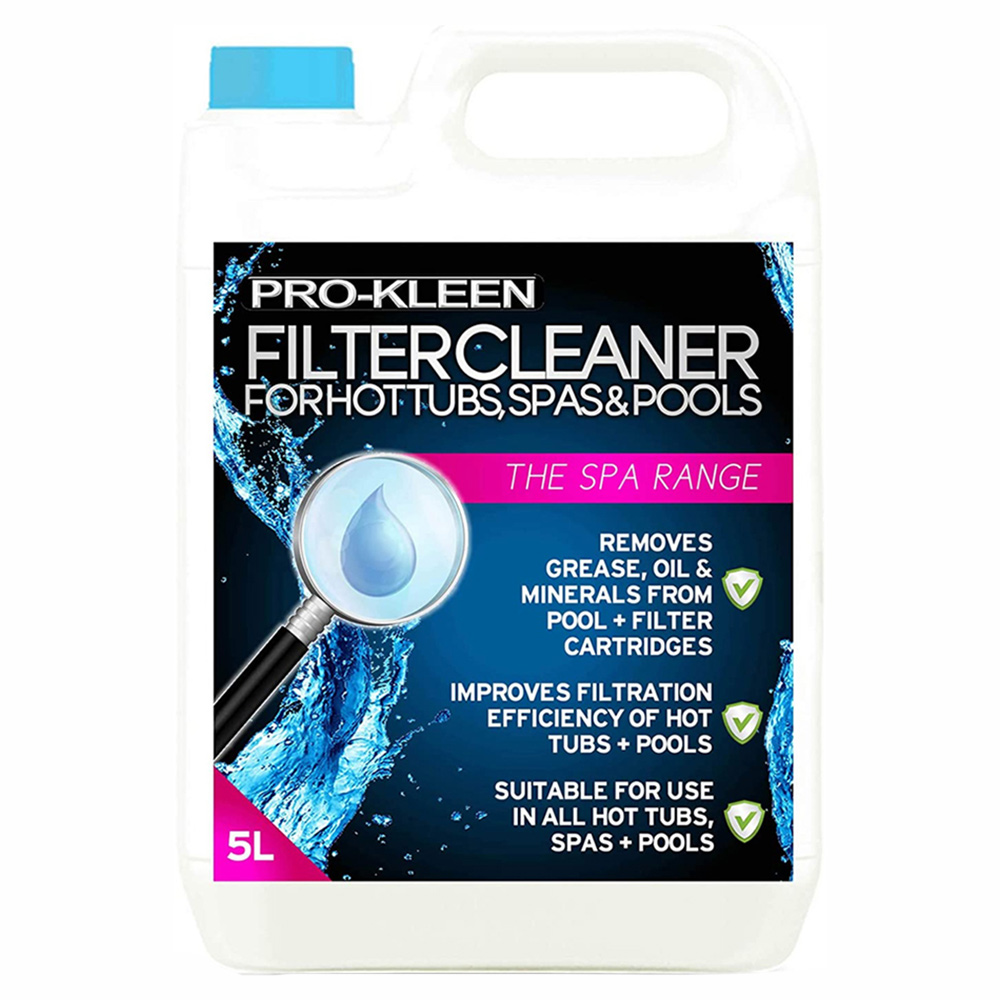 Pro-Kleen Hot Tub, Pool & Spa Filter Cartridge Cleaner 5 Litres Image 1
