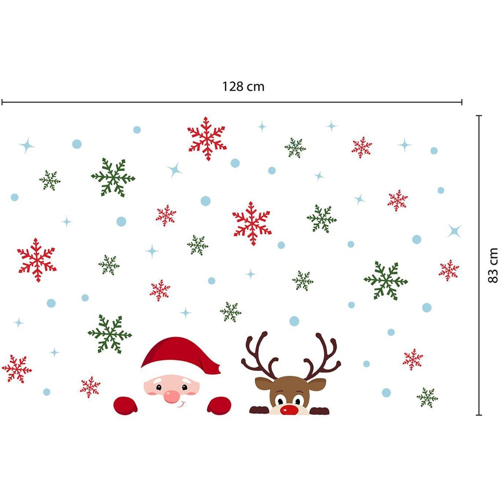 Walplus Snowflakes Self Adhesive Wall Sticker 57 Piece Image 5