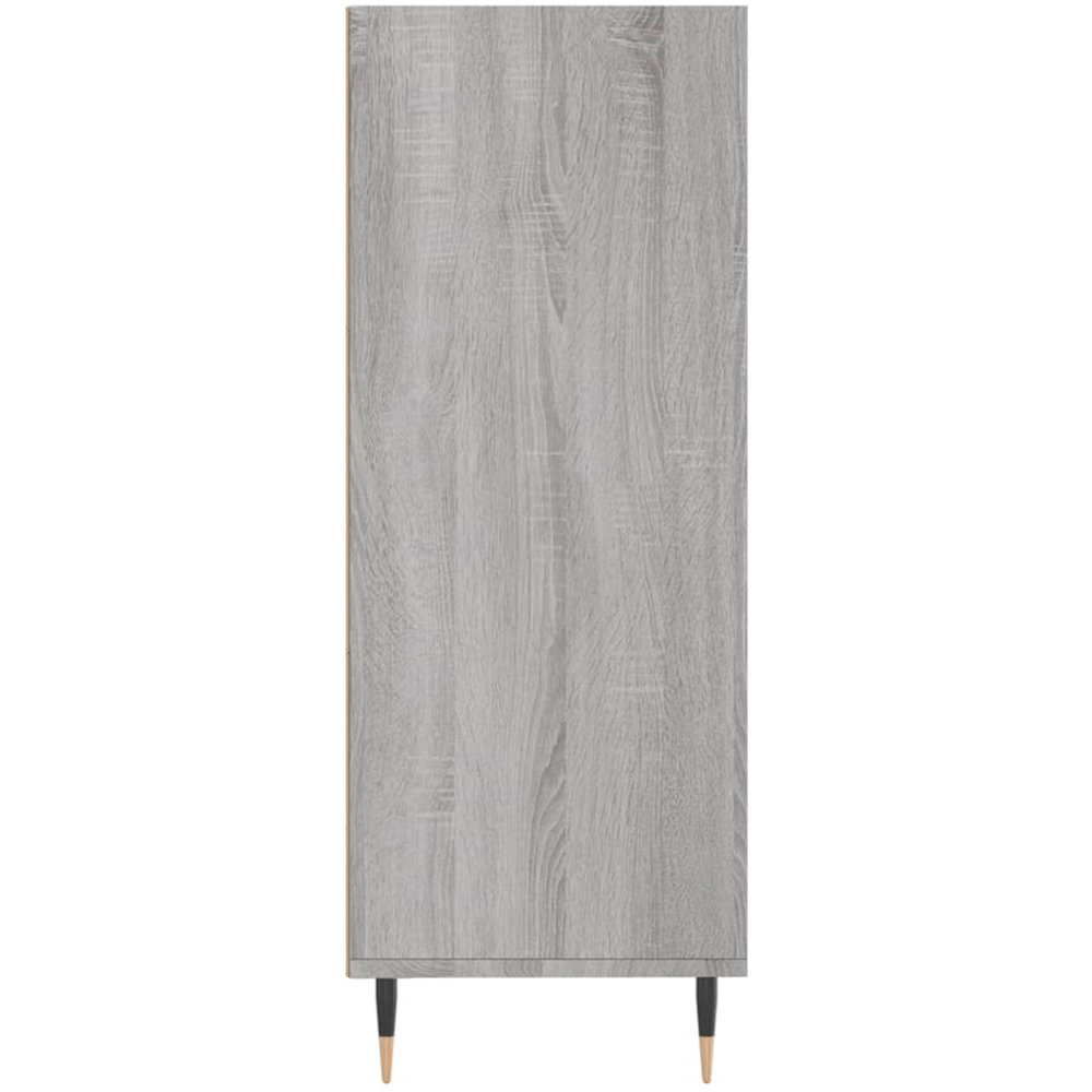 vidaXL 3 Shelf Grey Sonoma Bookcase Image 5