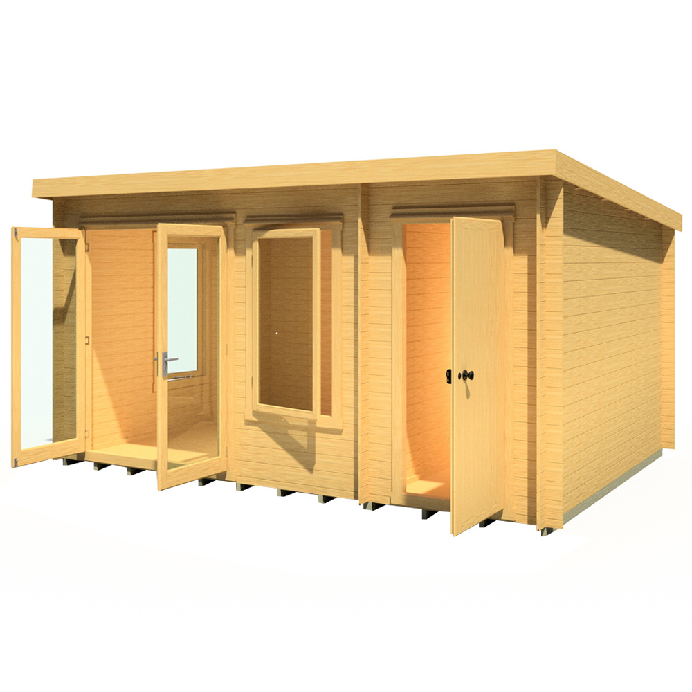 Shire Elm 10 x 14ft Log Cabin Image 1
