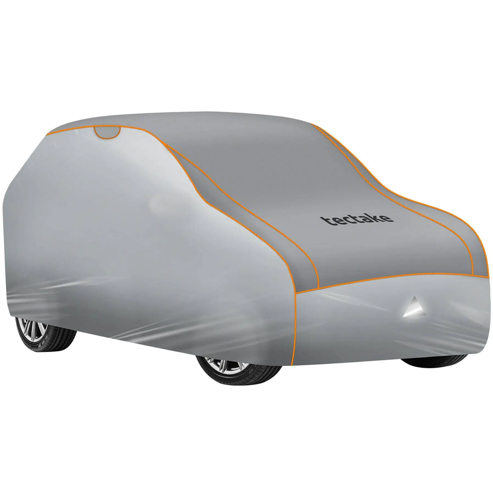 tectake Franz Padded Protection Waterproof Universal Car Cover 571 x 203 x 145cm Image 1