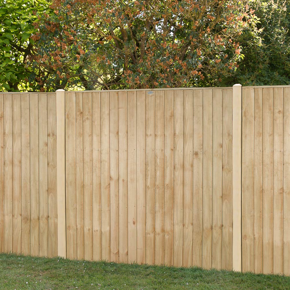 Forest Garden 6 x 5ft Closeboard Fence Panel Image 1