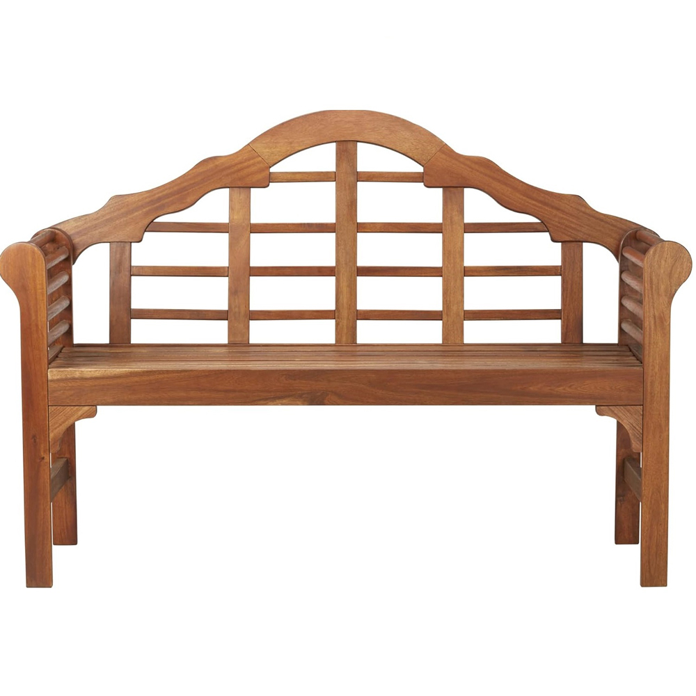 Garden Gear 2 Seater Lutyens Acacia Bench with Coffee Table Image 2