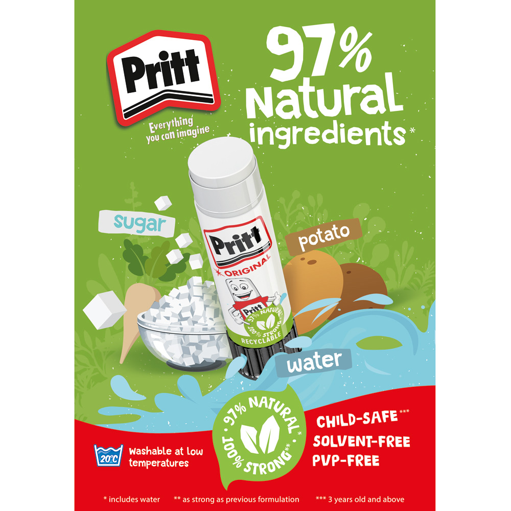 Pritt 5 Pack Original Glue Stick 11g Image 4