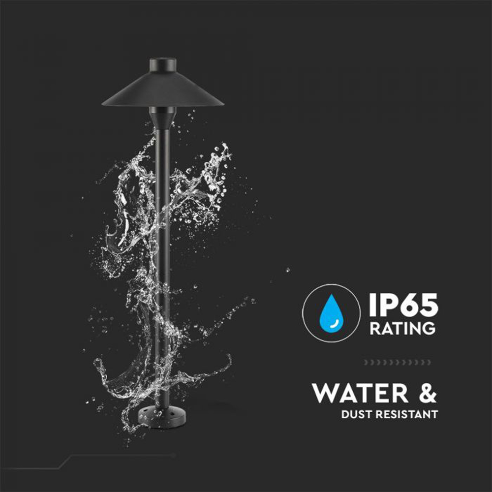 V-TAC 2 in 1 Black Cool White LED Garden Light Image 8