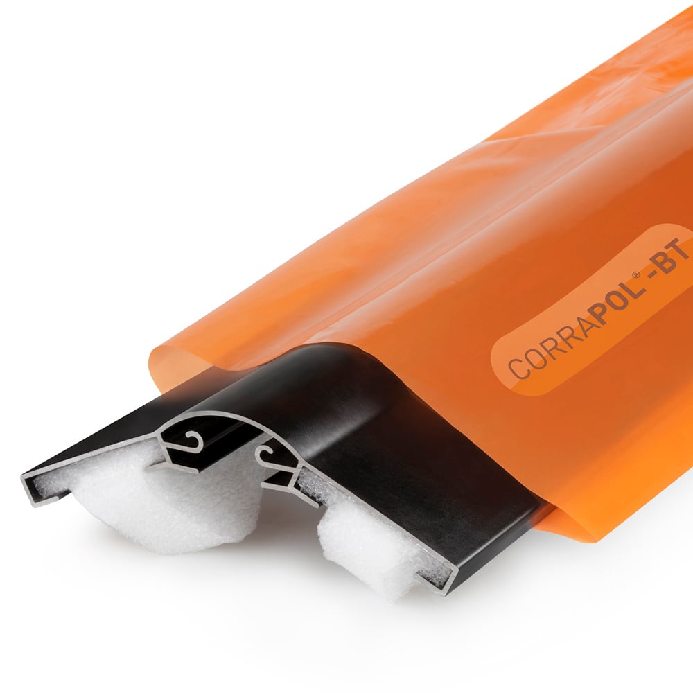 Corrapol-BT Black Aluminium Super Ridge Bar Set 6m Image 1