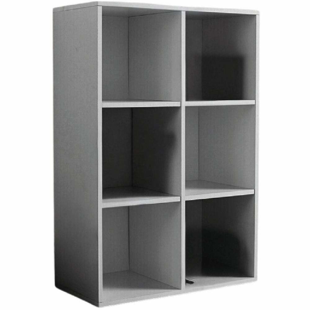 Home Source 6 Cube White Storage Unit Image 2