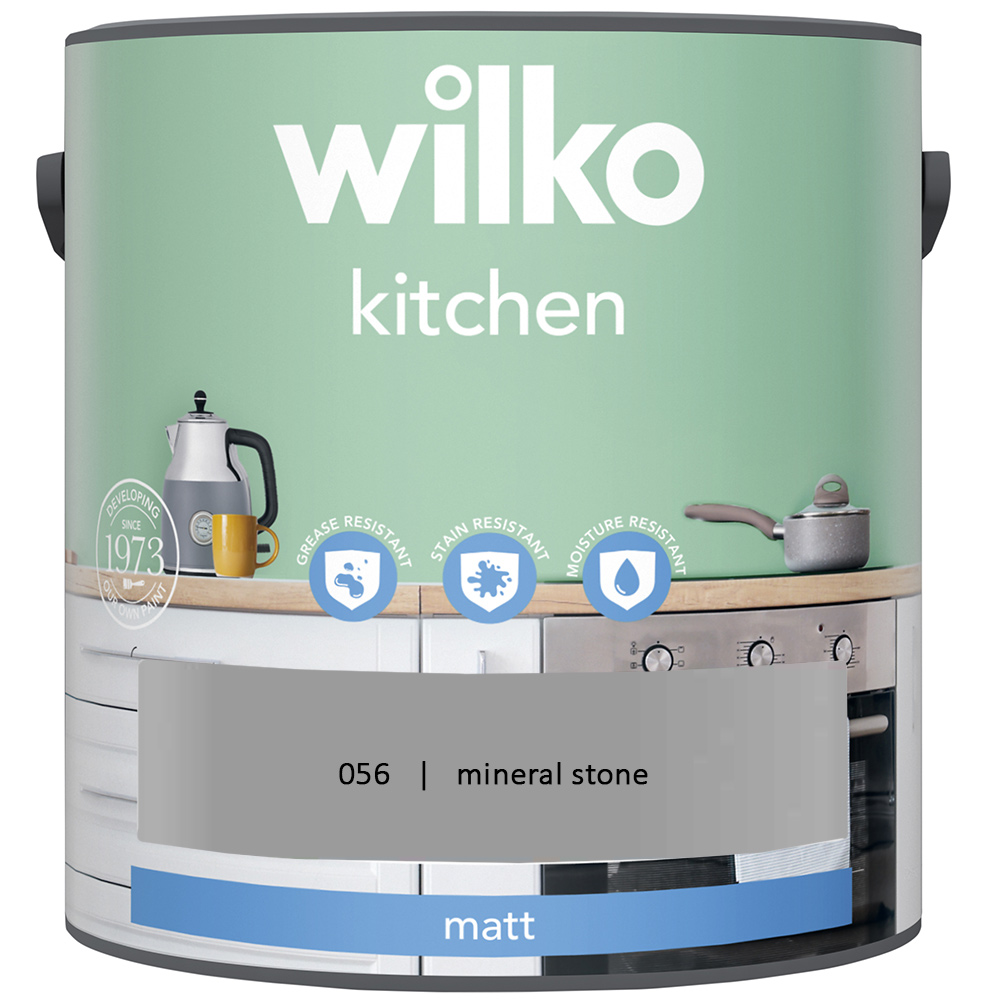 Wilko Kitchen Mineral Stone Matt Emulsion Paint 2.5L Image 2