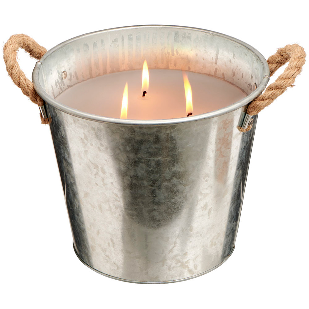 Wilko Memories 3 Wick Galvanised Candle Bucket Wilko
