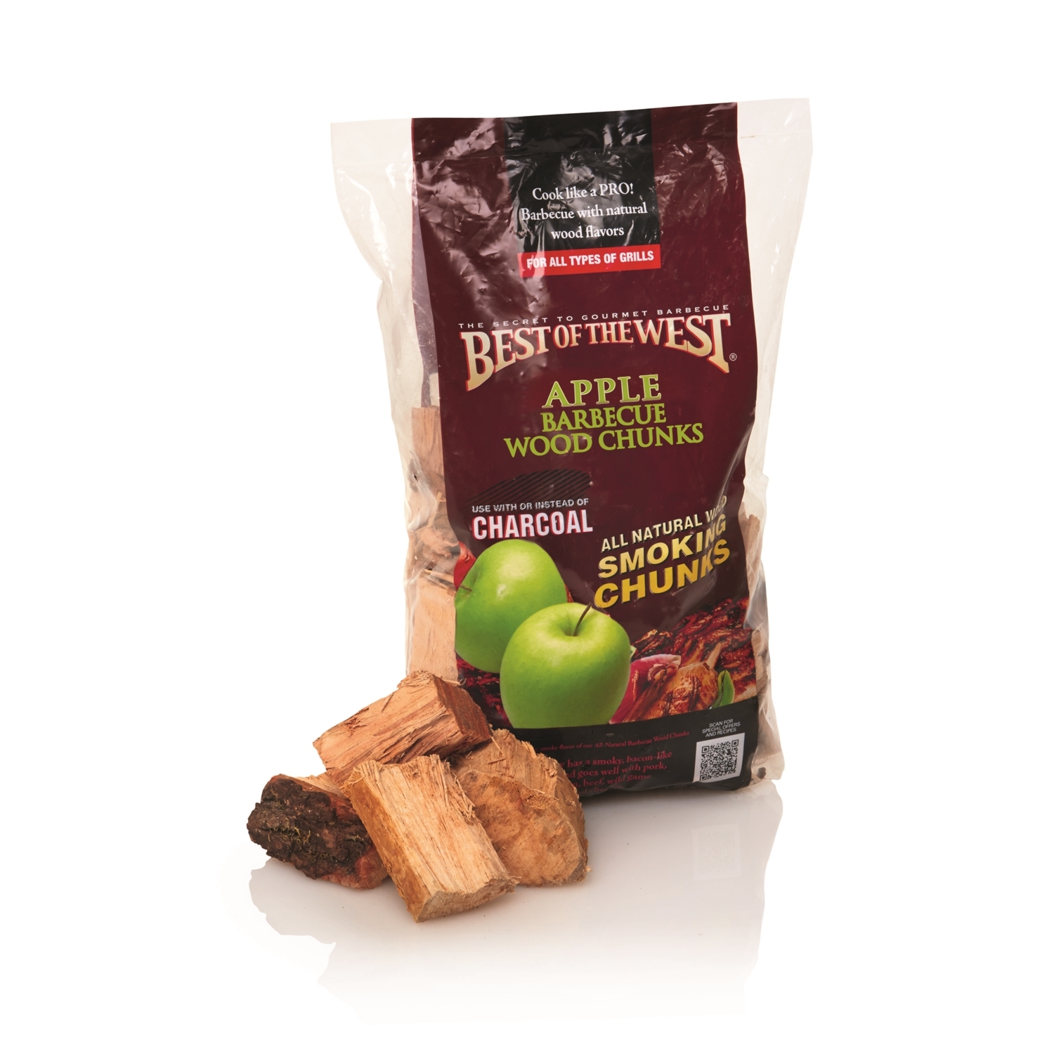 Best of the West BBQ Smoking Apple Woodchips - 2.7kg Image