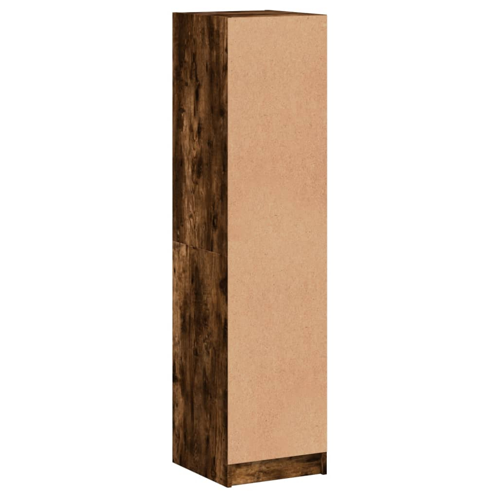 vidaXL 2 Glass Door Smoked Oak Highboard Image 7