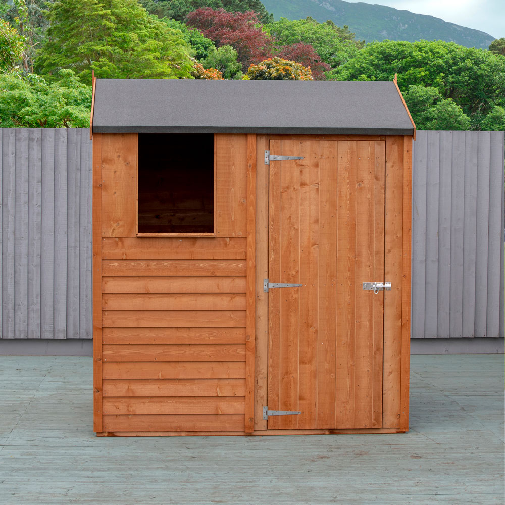 Shire 6 x 4ft Dip Treated Overlap Reverse Apex Shed Image 3