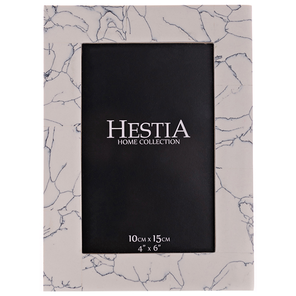Premier Housewares Hestia Mono Stone Finish Frame 4 x 6 Inch Image 1