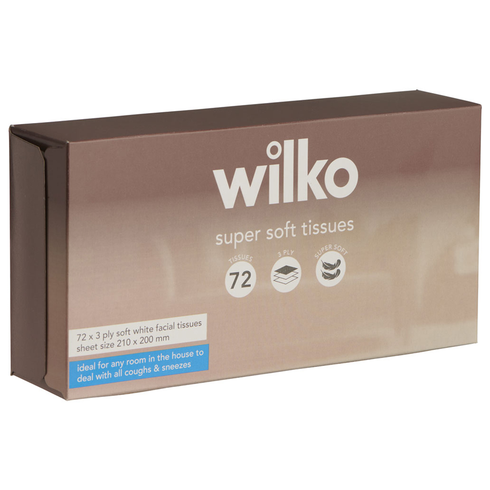 Wilko Super Soft Tissues 72 Sheets 3 Ply Image 3