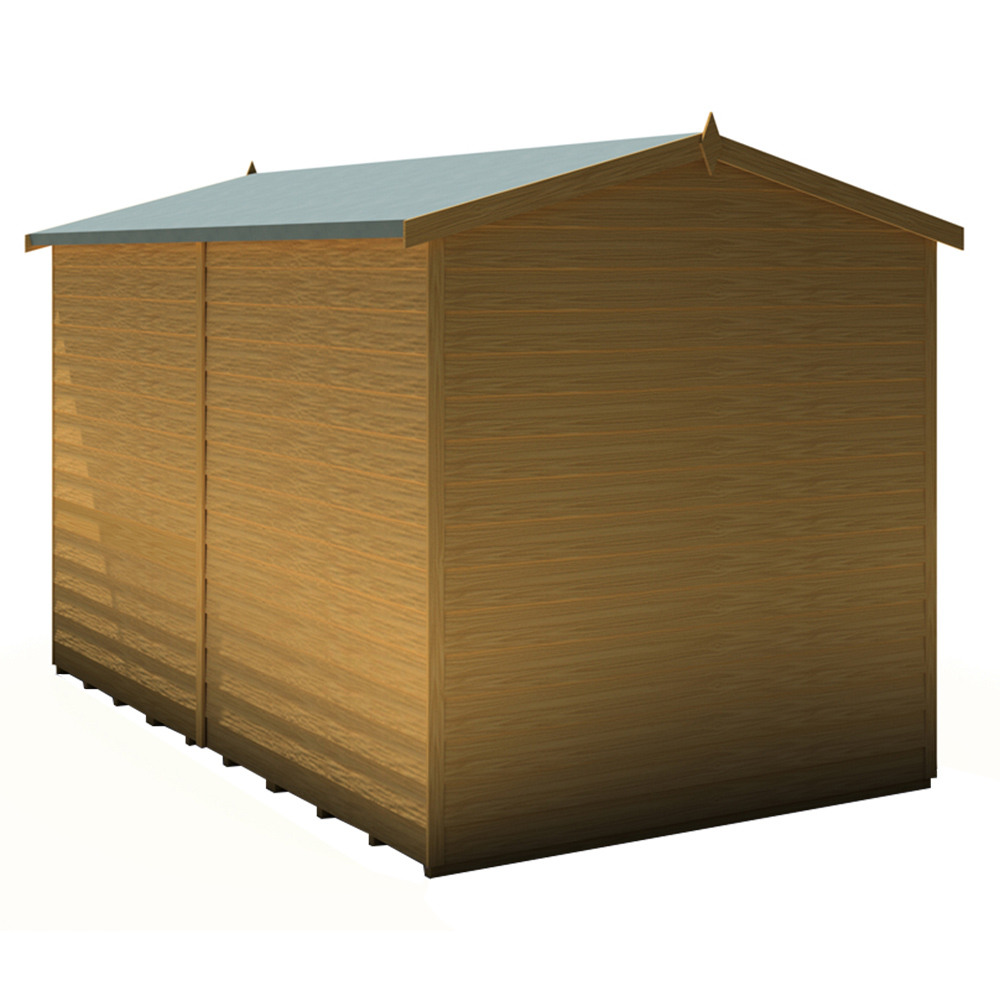 Shire 10 x 6ft Double Door Dip Treated Overlap Apex Shed Image 1