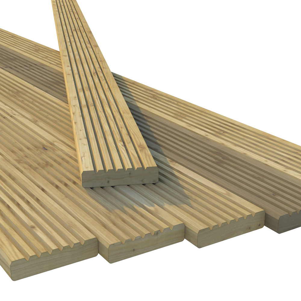 Power 12 x 14ft Timber Decking Kit With No Handrails Image 4