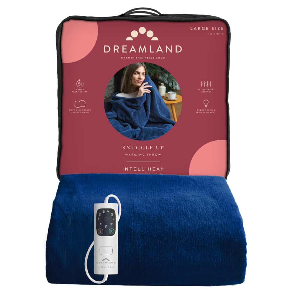 Dreamland Snuggle Up Large Blue Warming Electric Blanket 120 x 160cm Image 4