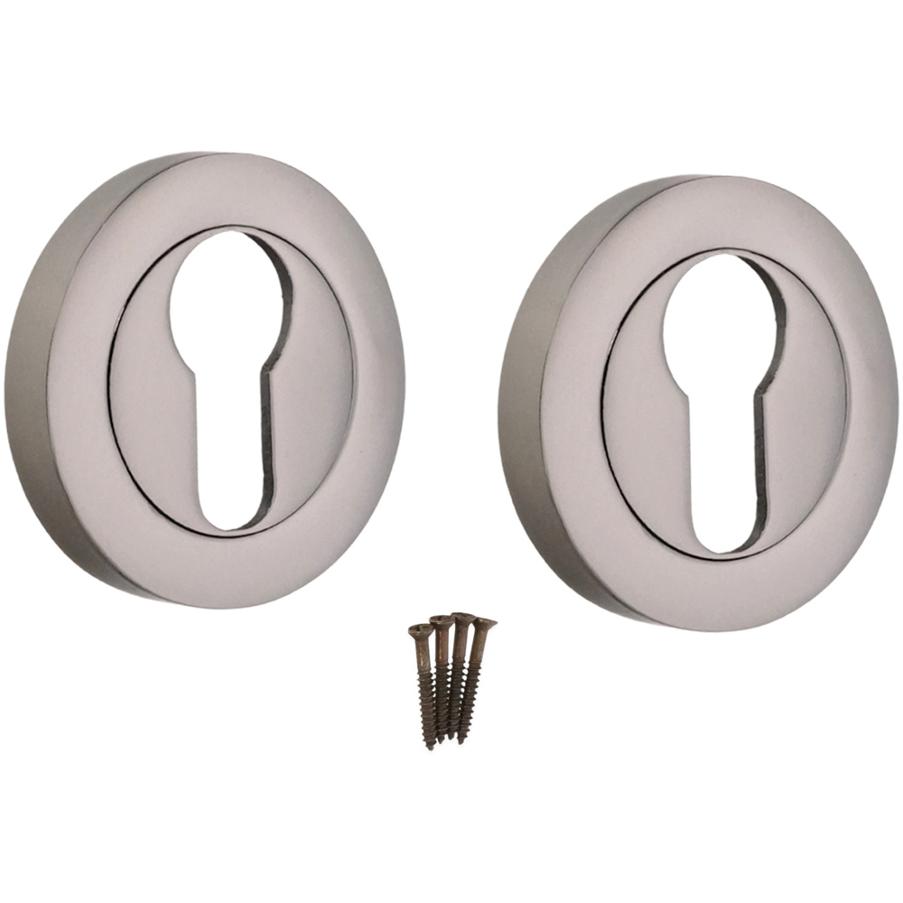 Spira Brass Black Nickel Euro Profile Escutcheon 2 Pack Image 4