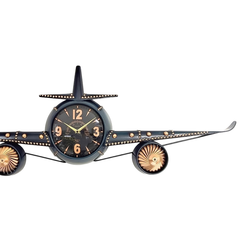 Acacia Home Aeroplane Wall Clock 114cm Image 3