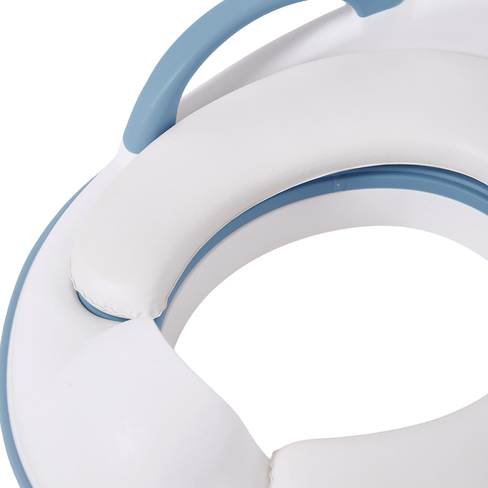 H&O Direct Blue and White Toilet Training Seat with Removable Cushion Image 5