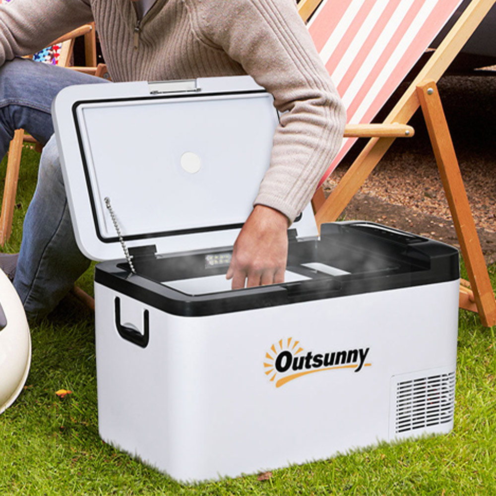 Outsunny 12V LED 25L Portable Cooler Image 2