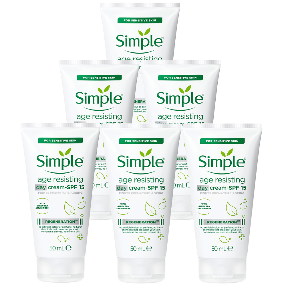 Simple Age Resisting Day Cream SPF15 Case of 6 x 50ml Image 1