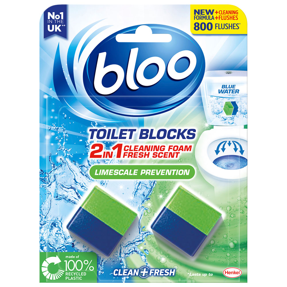 Bloo Toilet Blocks Limescale Prevention 2 x 50g Image 1