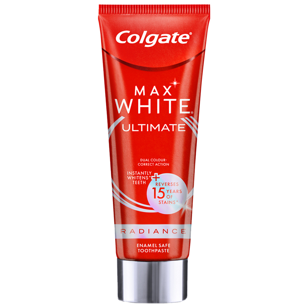 Colgate Max White Ultimate Radiance Whitening Toothpaste 75ml Image 2