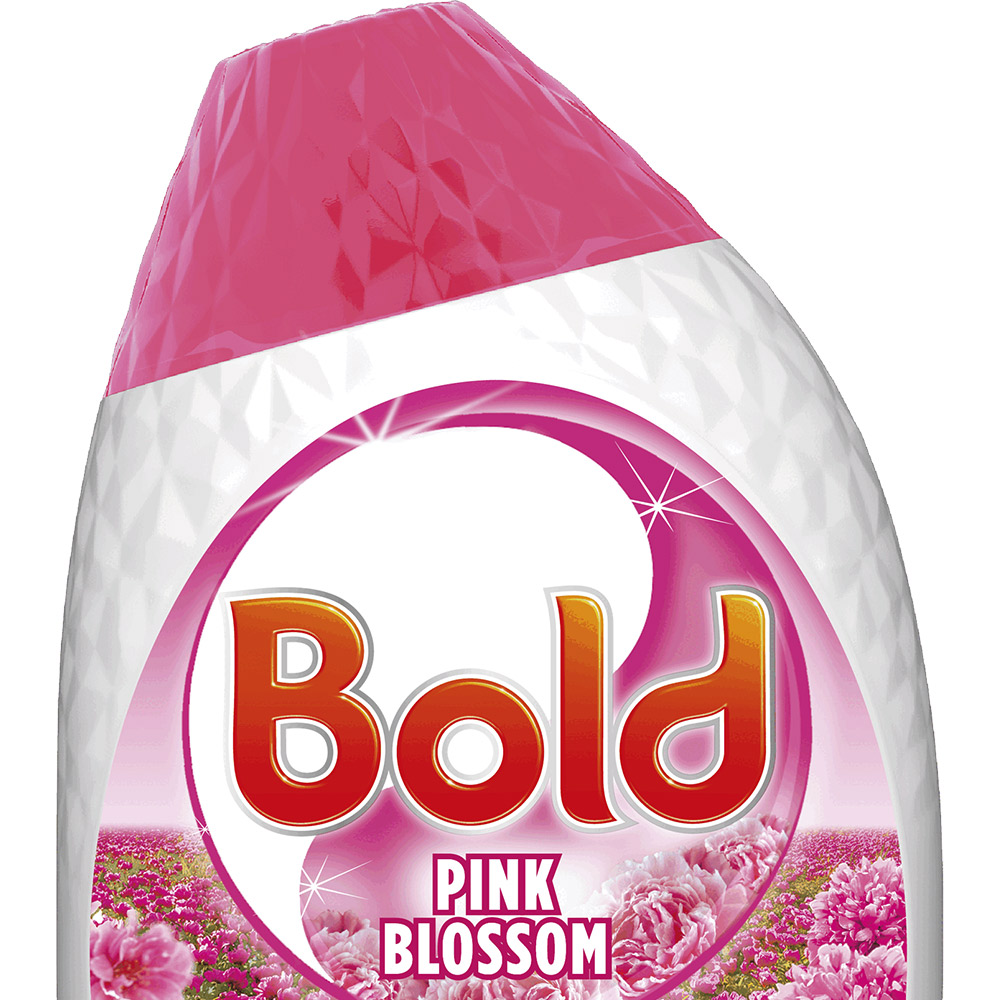 Bold 2 in 1 Pink Blossom Washing Liquid Detergent Gel 35 Washes Case of 6 x 1.23L Image 3