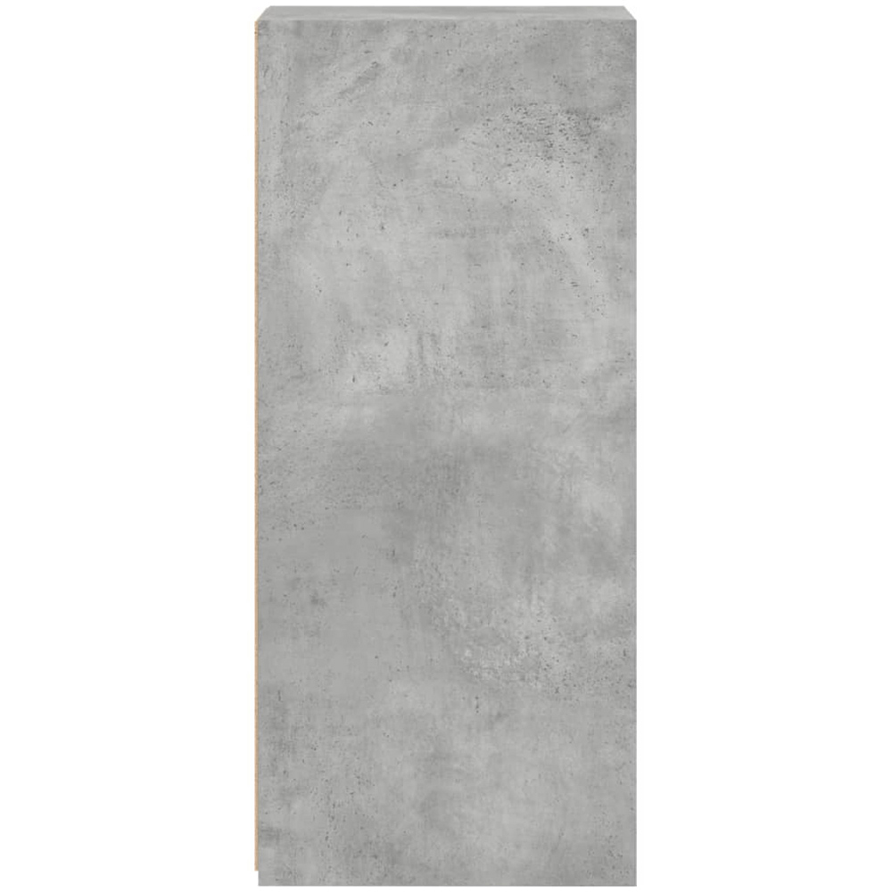 vidaXL 3 Shelf Concrete Grey Wooden Sideboard Image 5