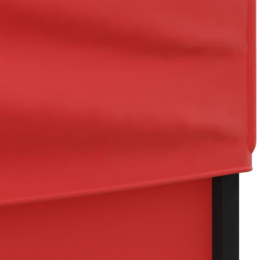 vidaXL 3 x 3m Red Foldable Party Tent with Sidewalls Image 6