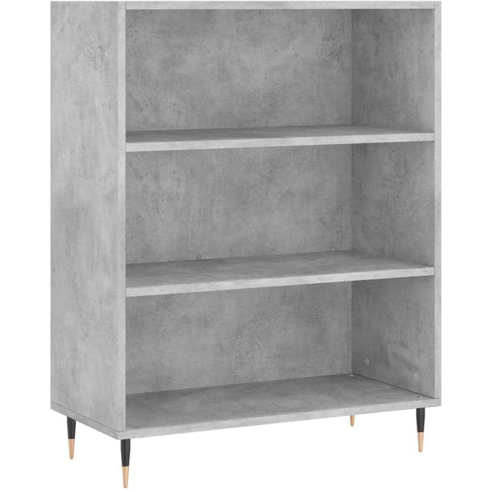 vidaXL 2 Door 3 Shelf Concrete Grey Highboard Image 7